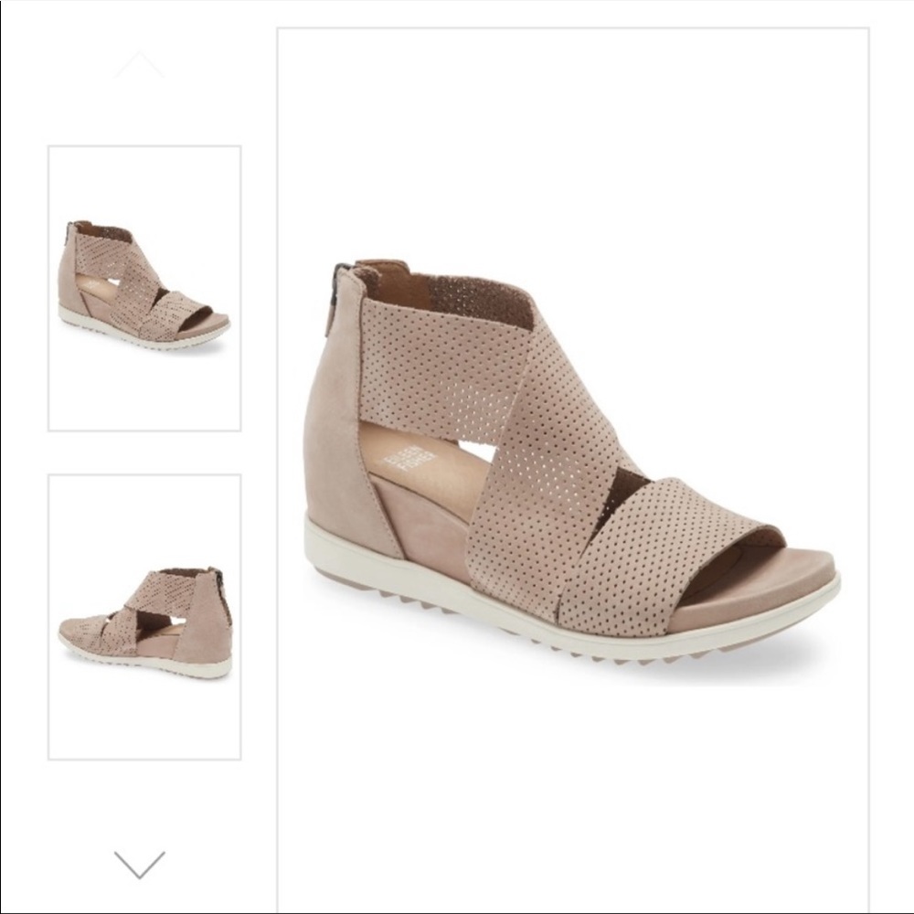 Eileen Fisher platform wedge sport sandals - Picture 3 of 10